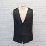 Black Paisley Jacquard Vest