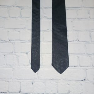 Black Handmade Paisley Polyester Jacquard Adult Necktie